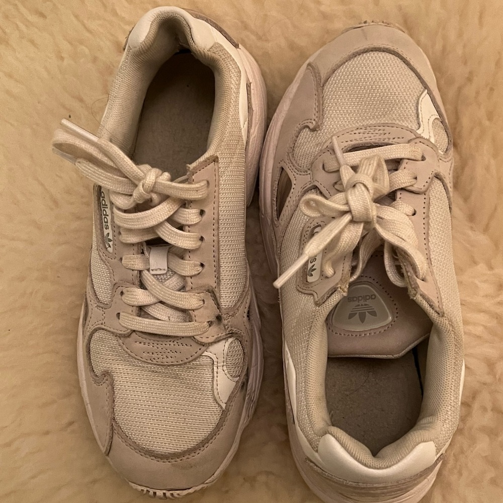 Adidas White Sneakers - 7.5